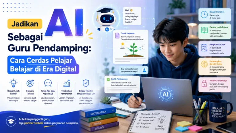 Jadikan AI Sebagai Guru Pendamping: Cara Cerdas Pelajar Belajar di Era Digital